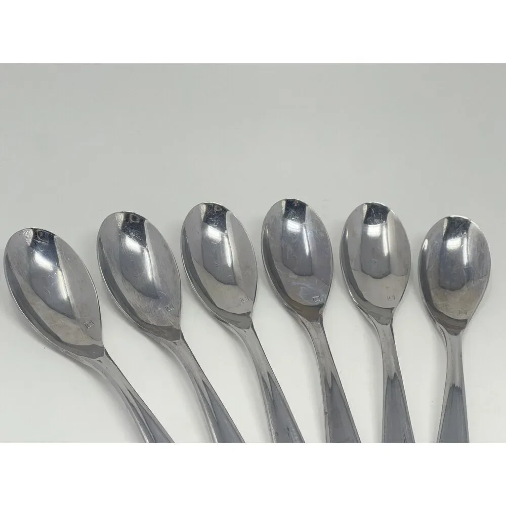 Cuisinart Elite Maree Stainless Glossy Teaspoons 6.5” Set Of 6